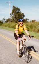 Carol Glavin on the road.