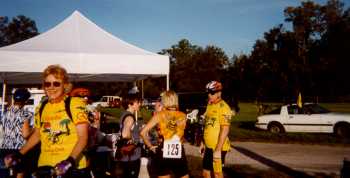 Gathering for the start at Irvine.