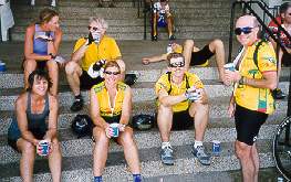 Fran Watts, Laurie Jenkins, Andrew Gill, Roger Pierce, back row Lauri Triulzi, Ken Cline